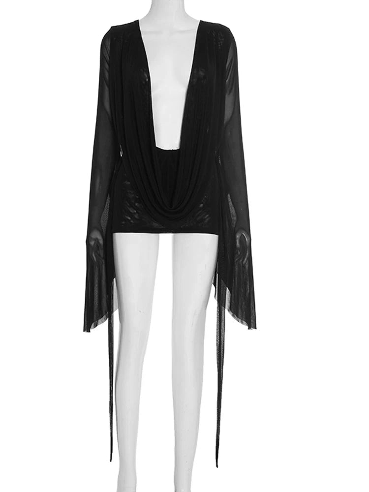 Abito Avelyn Divine™ – Mini Dress Elegante con Scollo Profondo