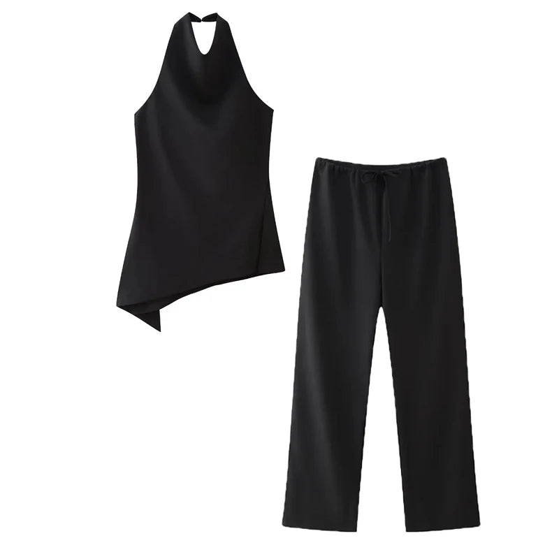 Completo Avelyn Halter Élégance — Set 2 Pezzi Elegante